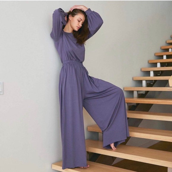 lunya Other - NEW Lunya Pima cotton wide leg pants long sleeve tee set